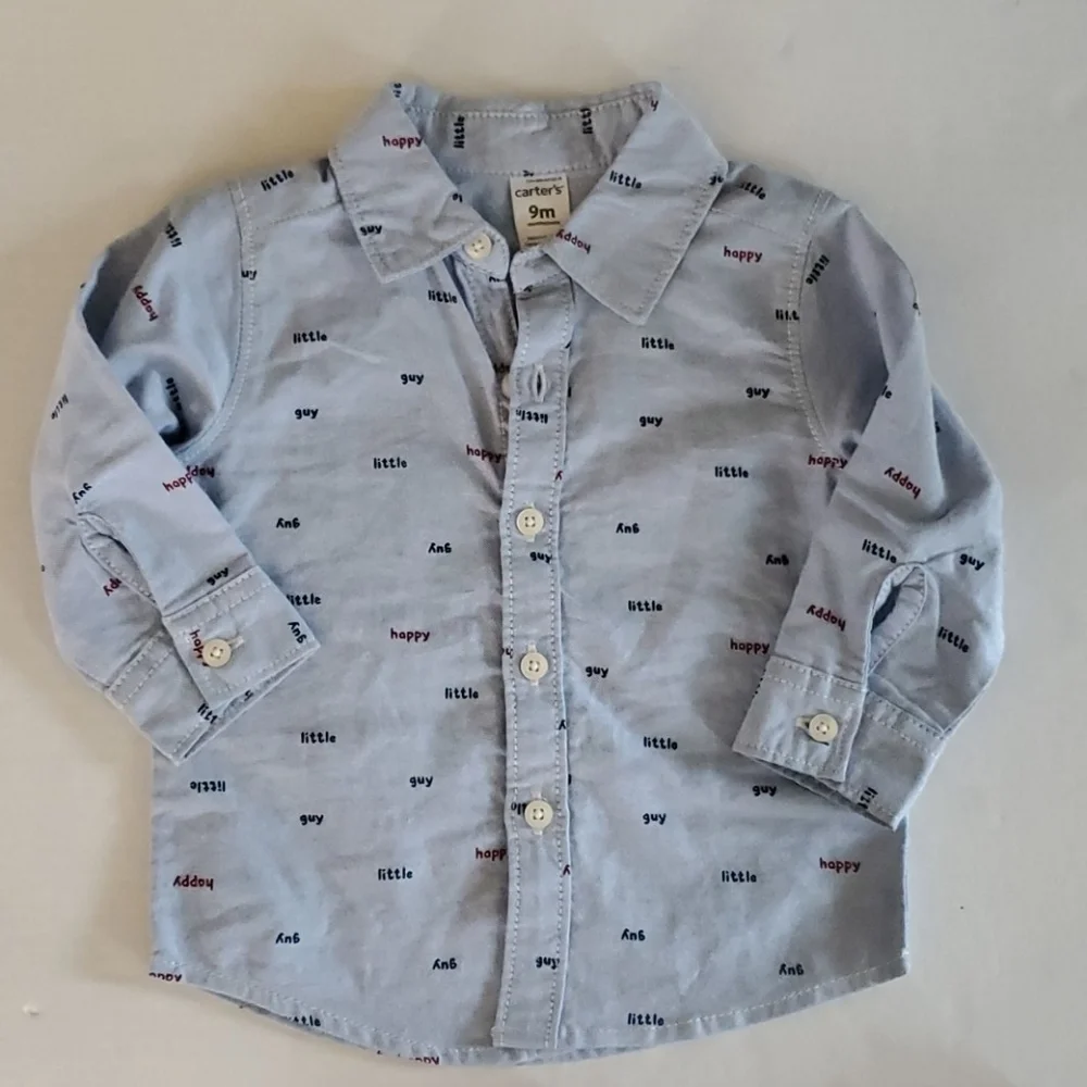 Carters button up & pant set
